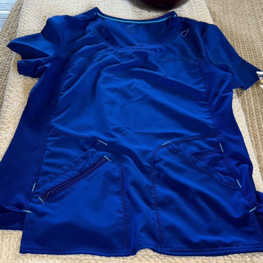 Scrub Star Royal Blue Scrub Top with Pockets